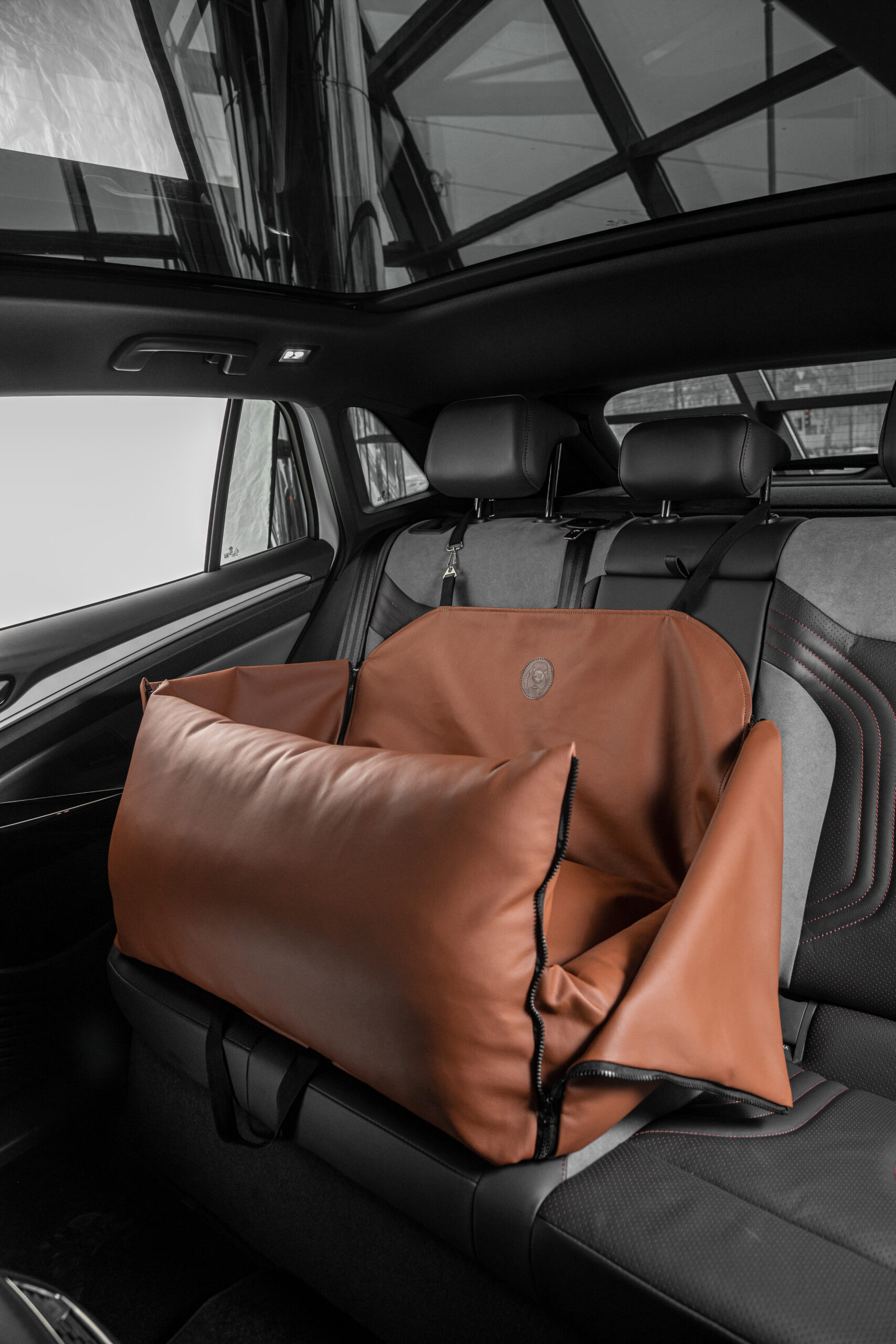 Автокрісло з високими бортами, автогамак для собак, Brownie 80х55 - Зображення 6