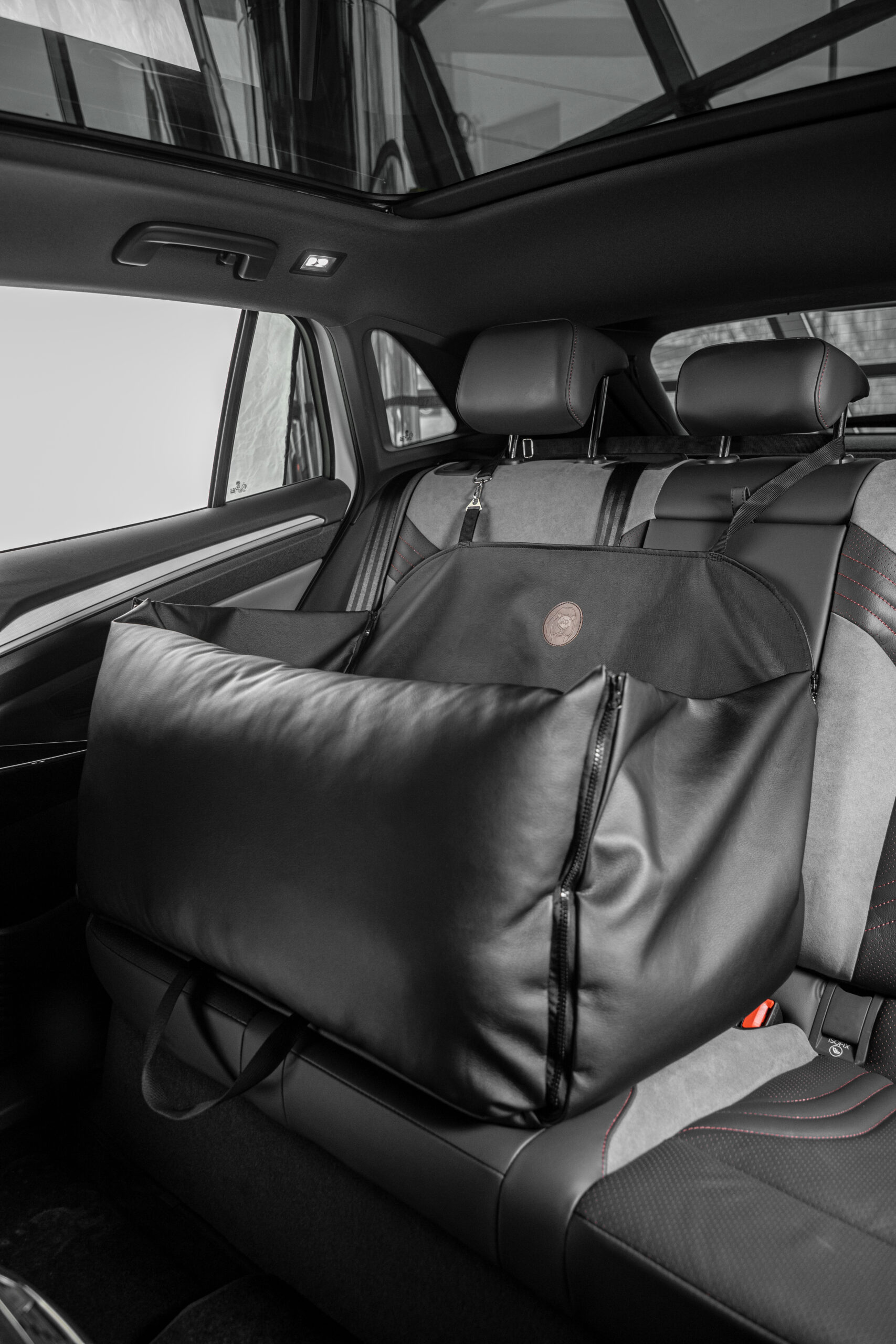 Автокрісло з високими бортами, автогамак для собак, Dark 80х55 - Зображення 5