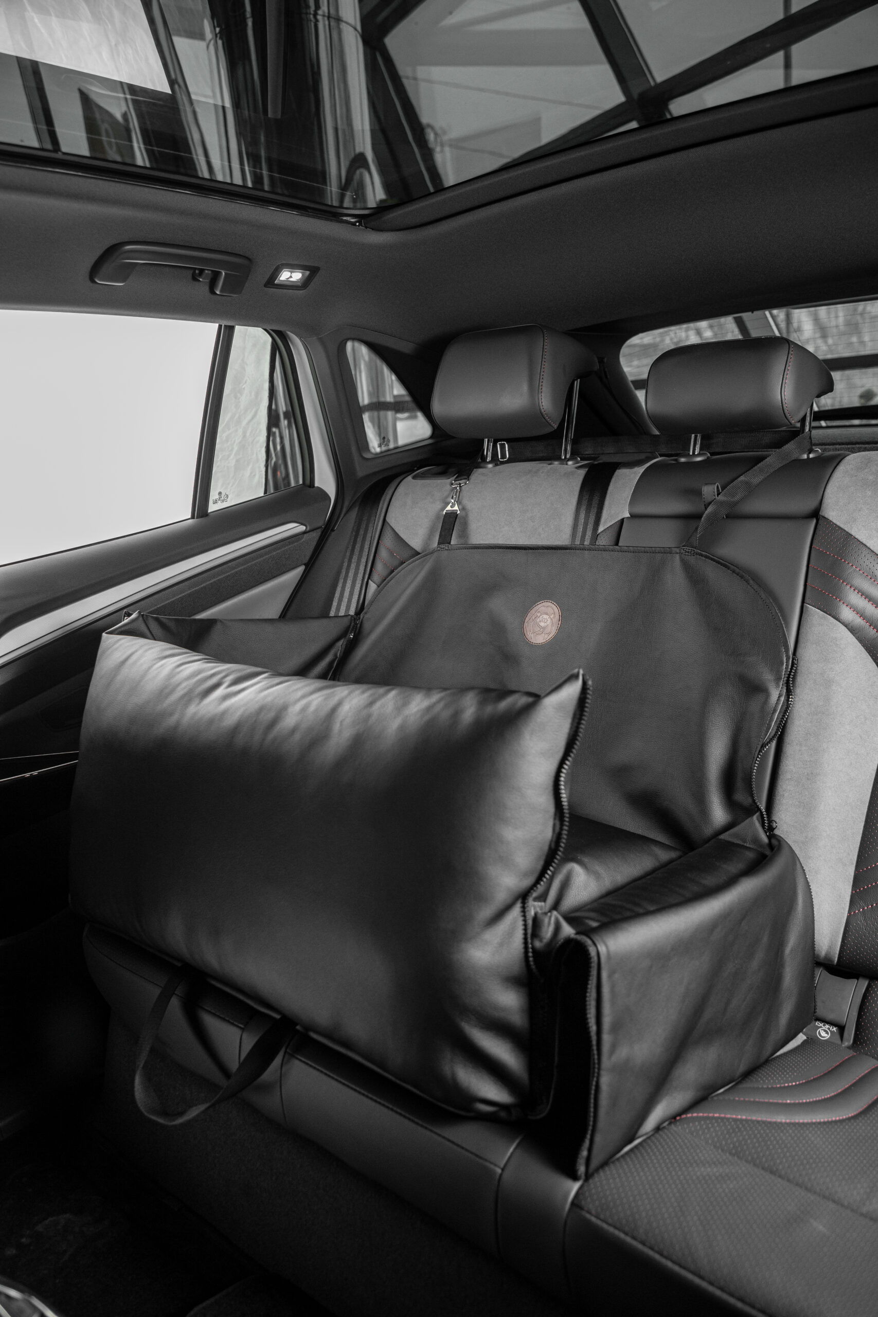 Автокрісло з високими бортами, автогамак для собак, Dark 80х55 - Зображення 7